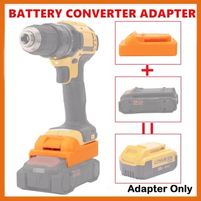For Hilti 22V Nuron Battery Adapter Convert to For Dewalt 20V Li-ion Power Tools