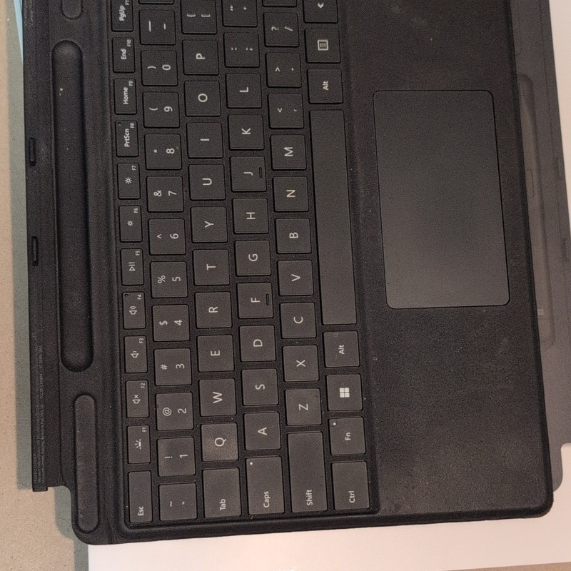 Microsoft Slim Black Detachable Keyboard with Built-In Touchpad for Tablet