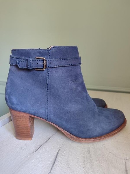 Women Navyboot Ankle Boots Navy Nubuck 38
