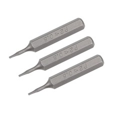 3pcs Screwdriver Bits 5/32" Hex Shank Star-Shape P2/0.8mm 28mm