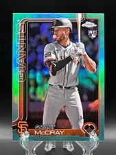 Grant McCray 2025 Topps Chrome Rookie Aqua Refractor /199 RC Giants #116