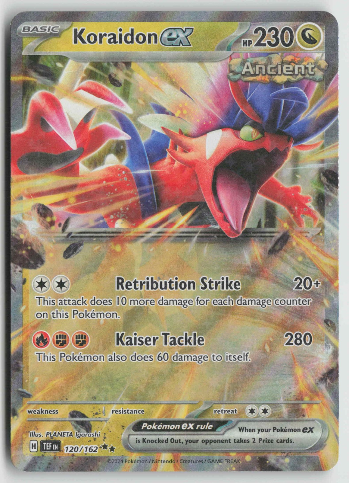 Koraidon ex Double Rare SV05: Temporal Forces 120/162 NM