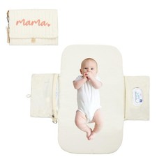 Portable Diaper Changing Pad, with, for Newborn Girl  Boy with Smart Pocket,...