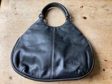 JANE SHILTON GENUINE LEATHER HANDBAG - GOOD CONDITION