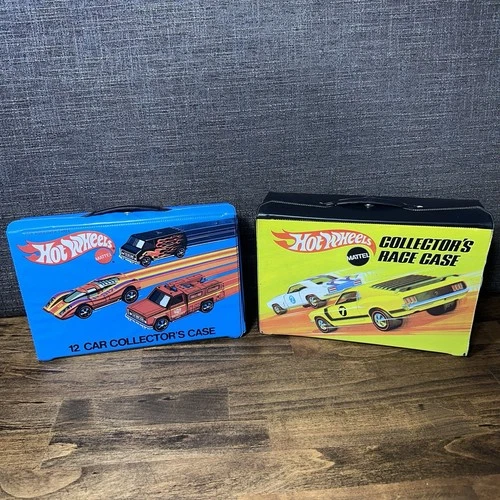 Pair Of Vintage Mattel Redline Hot wheel Collectors Cases 1969 & 1975