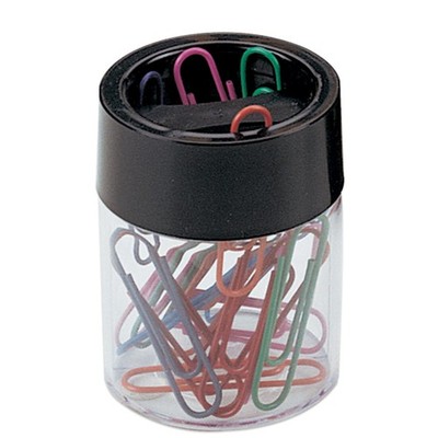 OFFICE DEPOT MAGNETIC CLIP DISPENSER, 200101-1 - BLACK/CLEAR