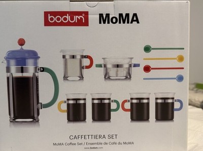 Bodum Special Edition MOMA  French Press Set Coffee Maker Post Modern 11pc.