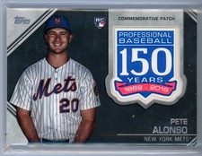 2019 Topps Update 150th Anniversary Manufactured Patches #AMPPA Pete Alonso