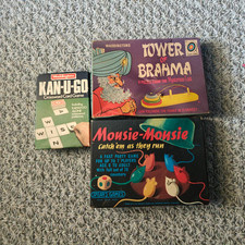 Vintage Games Joblot Waddingtons Kan-U-Go Tower of Brahma Spear's Mousie Mousie