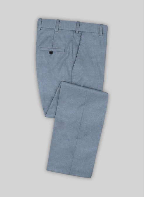 Nuevo Con Etiquetas - Ermengildo Zegna - Trofeo - Azul Suave - Traje Para Hombre - Sin Dobladillo - Foto 2 de 4