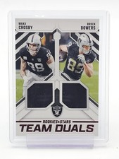 CROSBY/BOWERS 2025 ROOKIES AND STARS TEAM DUALS PATCH #TD-LV DAMAGED Q1300