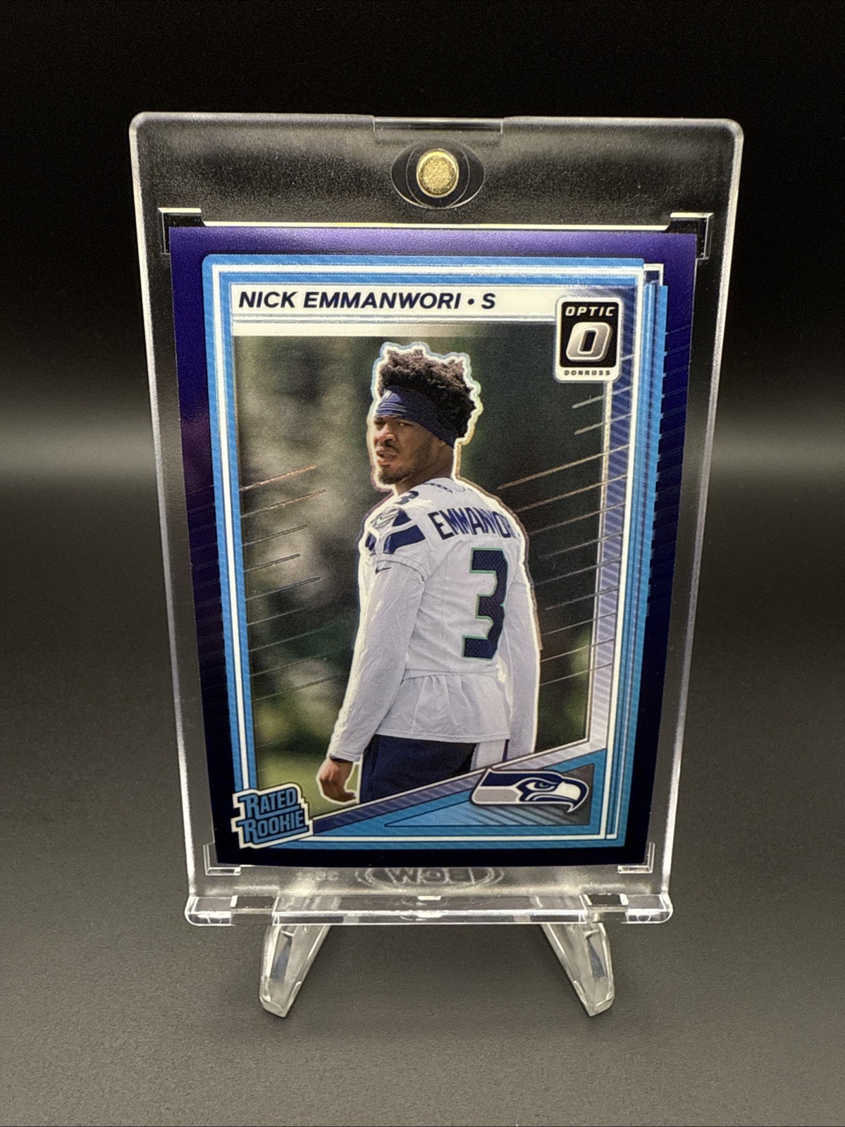 2025 Donruss Optic #277 Nick Emmanwori Rated Rookie RC Purple Prizm SP /60
