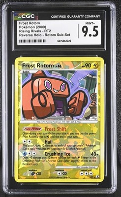 CGC 9.5 MINT+ Frost Rotom 2009 Rising Rivals RT2 Reverse Holo Pokemon Card