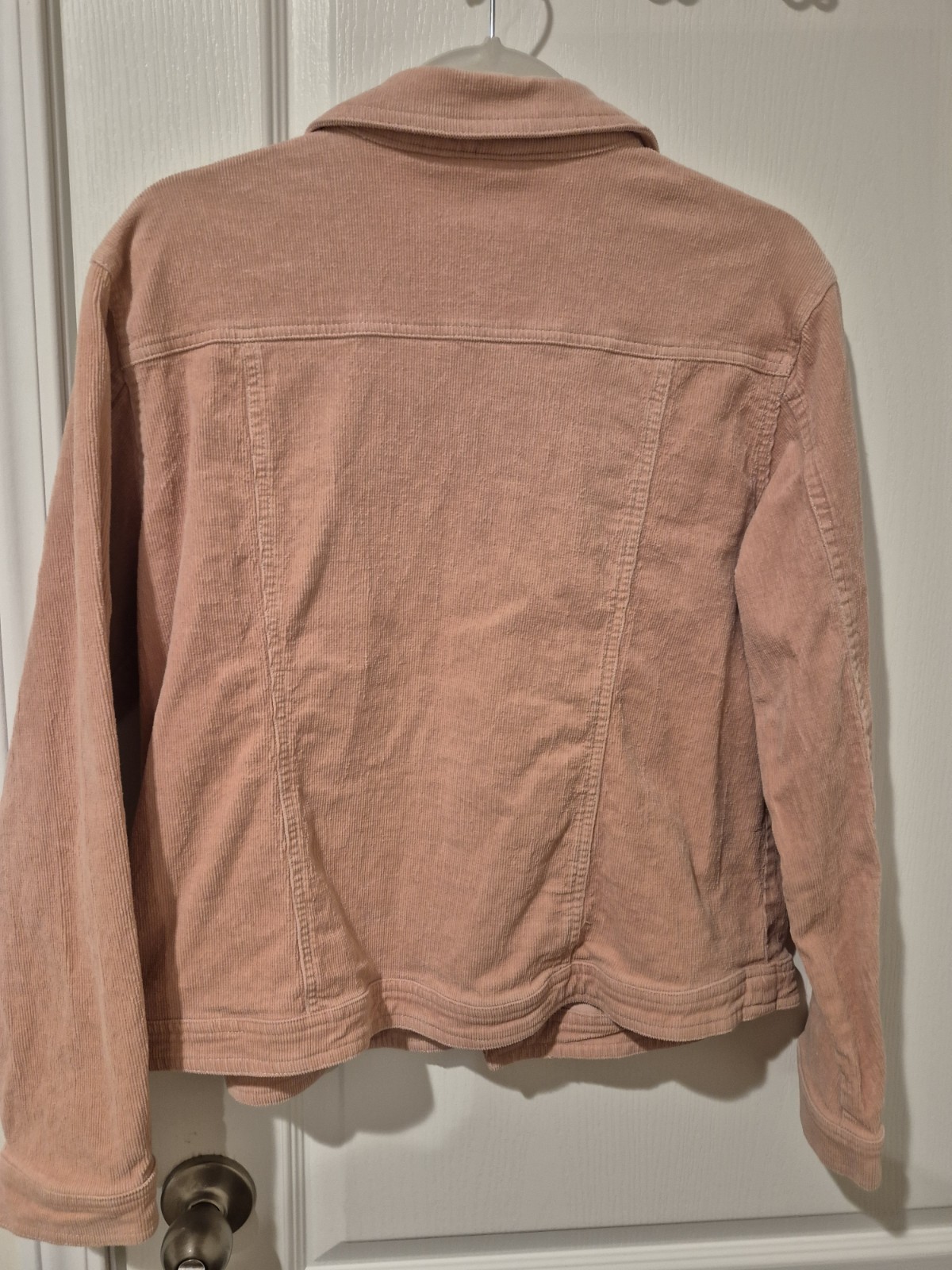 Tantrums Pink Collared Button Jacket Pockets Long… - image 5