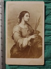 Murillo "Santa Giustina" "Ste Justine" antique photo from the 19th century late 1800s vintage