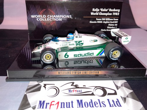 1:43 Minichamps #436826606 Keke Rosberg Williams FW08 World Champion 1982 - Picture 3 of 8