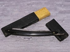 Joseph Allen & Sons Etched Hollow Ground NON-XLL Straight Razor Coffin Box