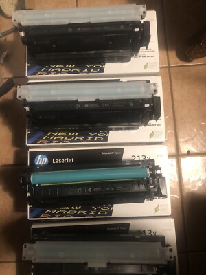 FULL Empty Set HP 213 Standard Yield W2130A W2131A W2132A W2133A EMPTY Toners