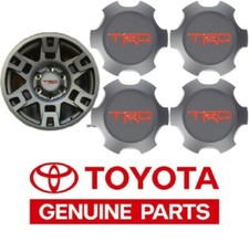 4 Set Toyota Trd Matte Gray Center Cap Tacoma 4runner Fj Cruiser Ptr20-35111-gr