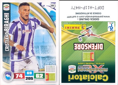 Karte Adrenalyn Fußballer Panini 2016/17 Pescara-Biraghi N.257