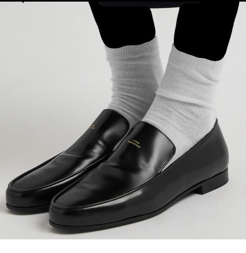 Toteme Oval Loafer Logo Black NIB Sz 40 US 10 | eBay