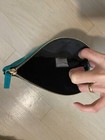 Kiehl's Holiday Cosmetic Makeup Bag Blue Green NWOT — photo 3