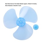 12inch Household impeller w/Nut Cover Fan Blades 3 Leaves for Stand/Table Fanner