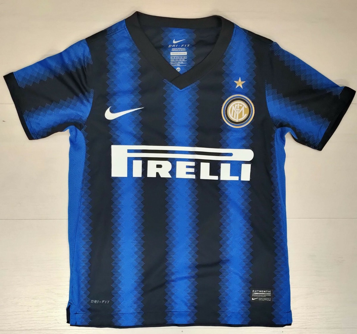 6399 Nike Fc Inter 2011 2012 Home Match Jersey Child 6-8