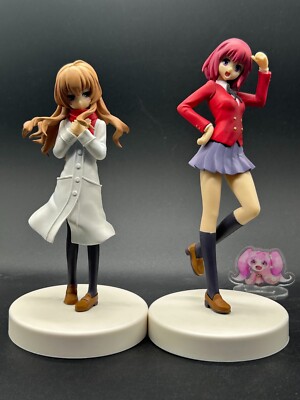 Toradora! Dengeki 20th Limited Figure Furyu Taiga White Coat & Minori Set of 2