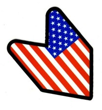 4 American Flag Jdm Wakaba Leaf Sticker - Honda Soshinoya Decal Canada Us 4 American Flag Jdm Wakaba Leaf Sticker - Honda Soshinoya Decal Canada Us