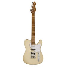 Aria Nashville Electric Guitar Marble White
