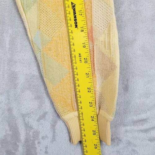 Vtg St. Croix Cardigan Men XL Cotton Pastel Geometric Textured USA Golf Street - Picture 7 of 9
