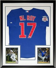Kris Bryant Autographed Cubs Rookie Of The Year Jersey JSA COA Framed 8x10 Photo