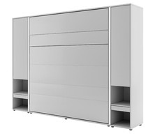 Wandbett 281 cm BC Lenart Schrankbett-Set mit 2 Schränken Led Licht 180x200cm