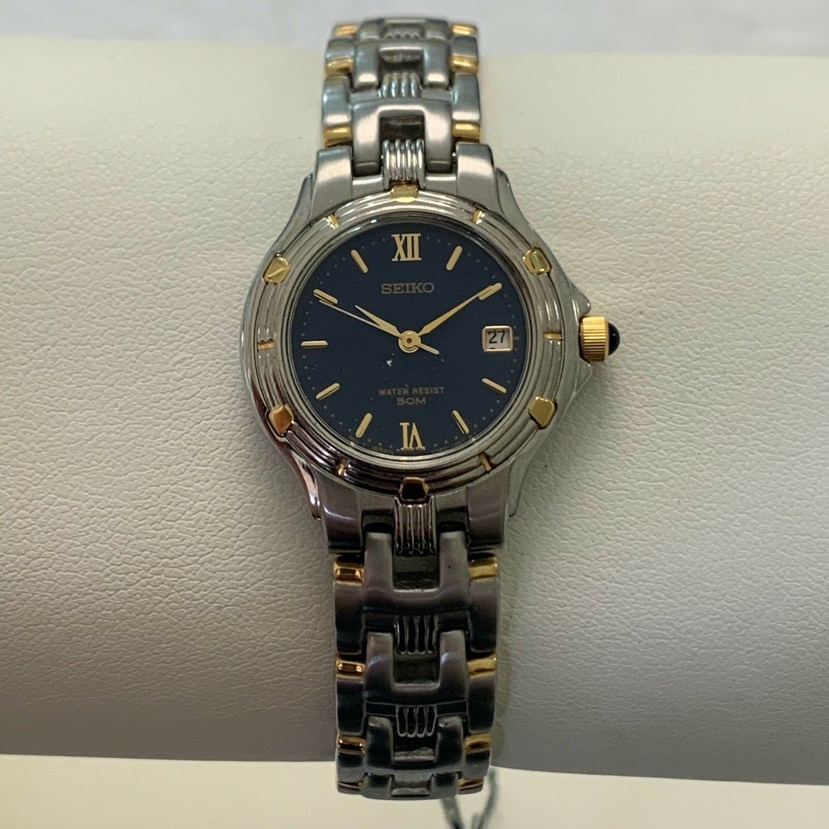 Seiko Two-Tone Blue Dial Watch Seiko Custom Mod Watch (Two Tone) – Sunshine Custom Watch main image 3