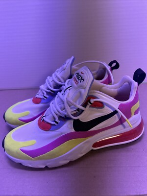 Nike Air Max 270 React White Light Thistle CZ9351 100 Women's Size 7