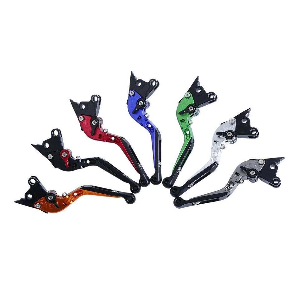 Palancas de embrague de freno extensibles plegables para Yamaha FZ8 2011-2015 FZ6R 2009-2017 Foto 3 de 4