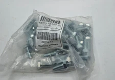 (QTY 50) M8 X 20MM 1.25 PITCH HEX CAP SCREW BOLT GRADE 10.9 ZINC PLATED STEEL