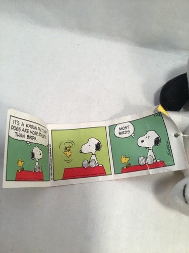 Peluche Snoopy Charlie Brown 2006 Wendys 4" pasto per bambini 4" fumetto - Foto 2 di 5
