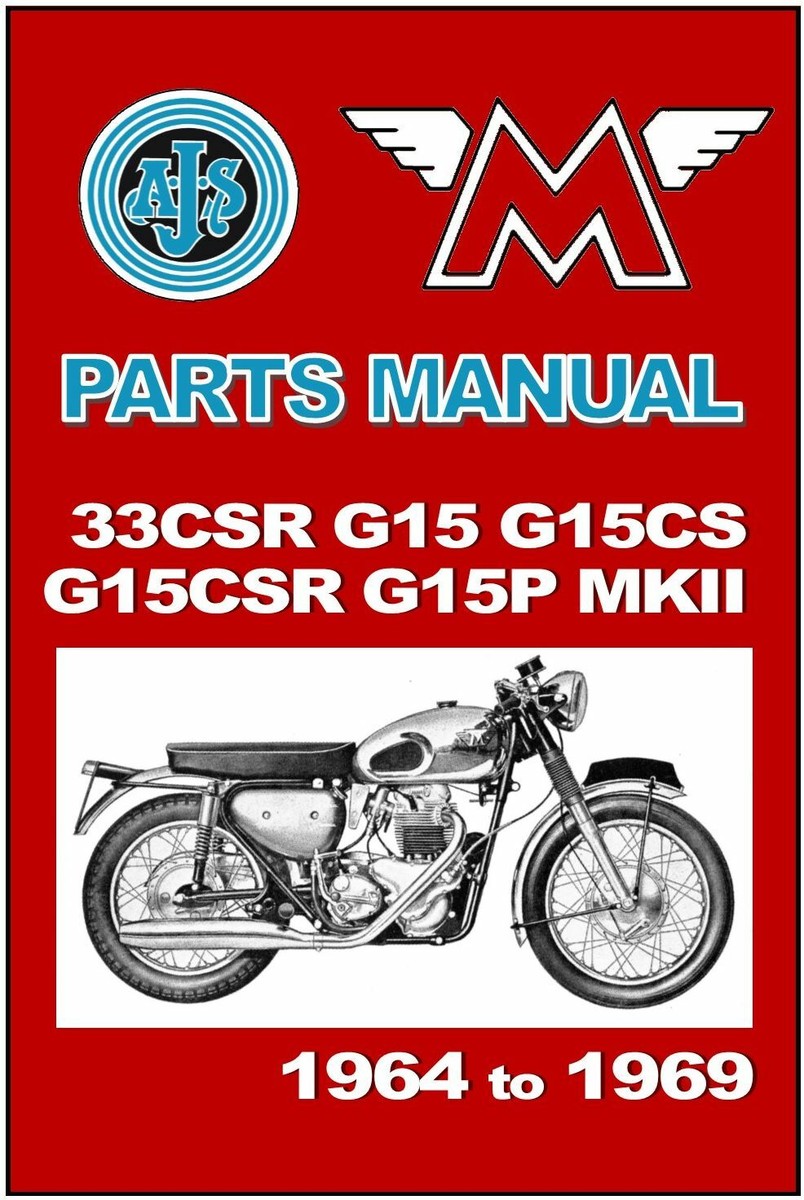 MATCHLESS Parts Manual P11 G15 G15P G15CS G15CSR 1964 1965 1966