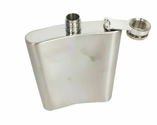 1 Set Stainless Steel 7oz Alcohol Pocket Flask with Portable Funnel 4.72"*3.70" - Picture 7 of 7