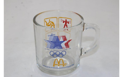 1984 Los Angeles Olympic Games McDonald's Glass Coffee Mugs Cups  NICE