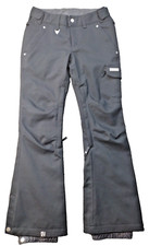 Roxy Women  s 10,000 Ski Snowboard Pants Size Small Black Fleece Lined Adjustable