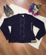 NWT DKNY Women  s Cable Knit Sweater Size M