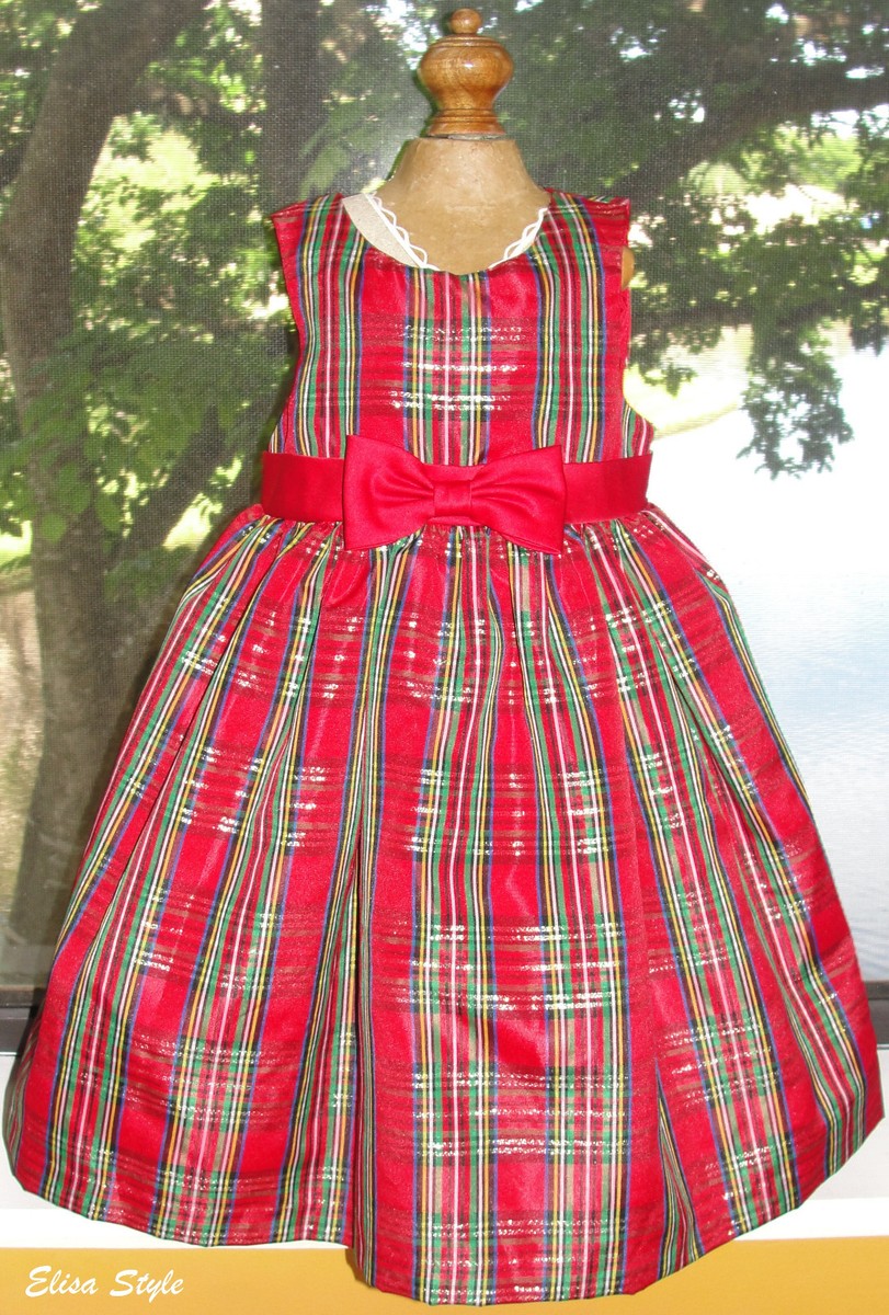 Beautiful "Holiday Editions" Traditional Christmas Baby Girl Dress in size  2T | eBay