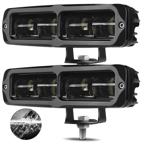 2X 6inch Super White LED Driving Work Lights Bar Spot Pods Fog Lamp Offroad SUV - Picture 1 of 2