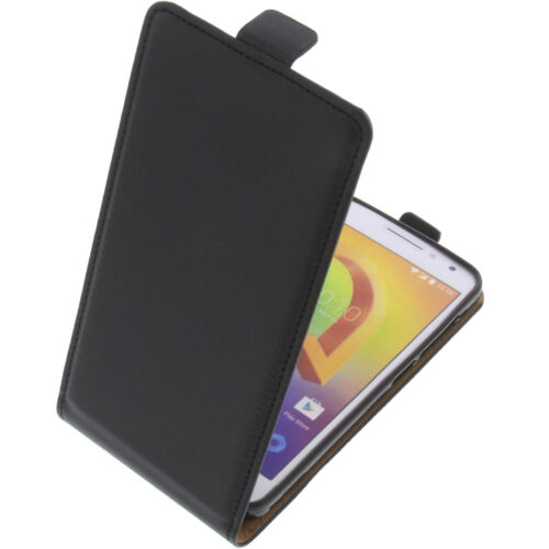 Tasche für Alcatel A3 FlipStyle Handytasche Schutz Hülle Flip Case Schwarz - Bild 1 von 4