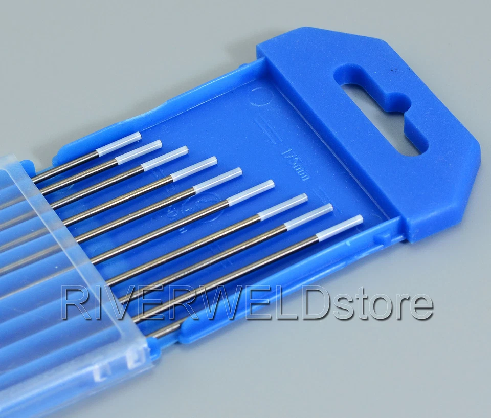 Electrodo de tungsteno de soldadura TIG blanco 0,8 % circoniado WZ8 1/16*6" (1,6x150 mm) 10 piezas Foto 2 de 4
