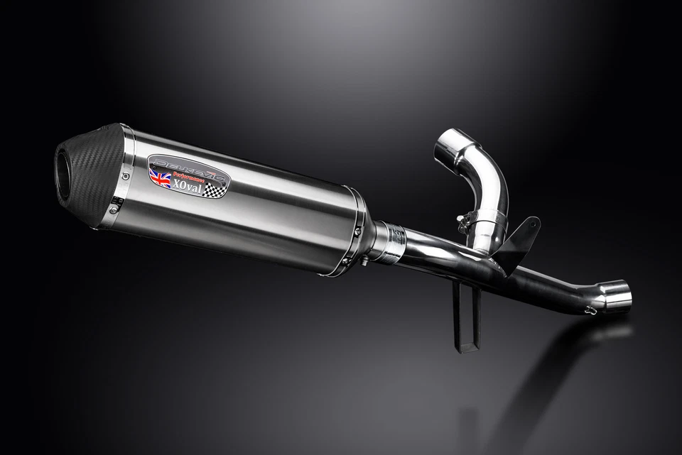 Ducati Multistrada 950 17-21 Slip On 13.5" X-Oval Stainless Exhaust Muffler Kit - Image 3 of 4