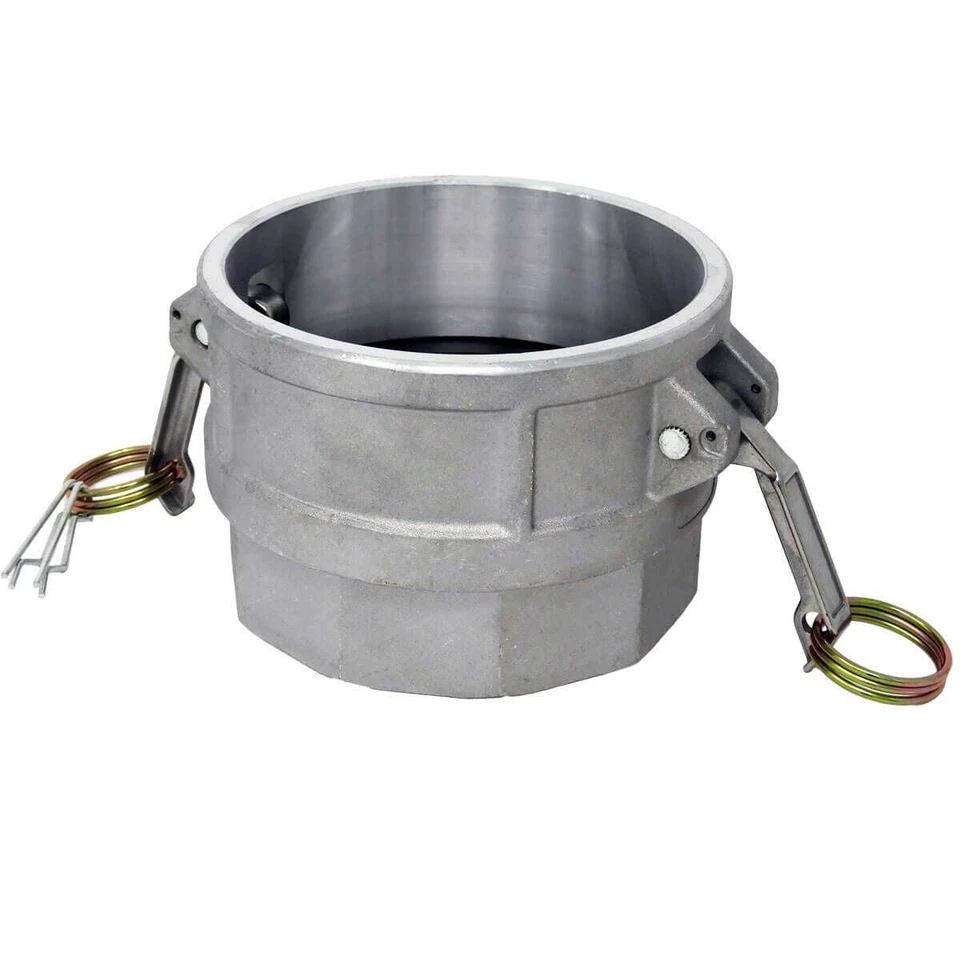 GLOXCO Aluminum Type D Cam and Groove Fitting, 4" Female Camlock x 4" Female NPT (CA...